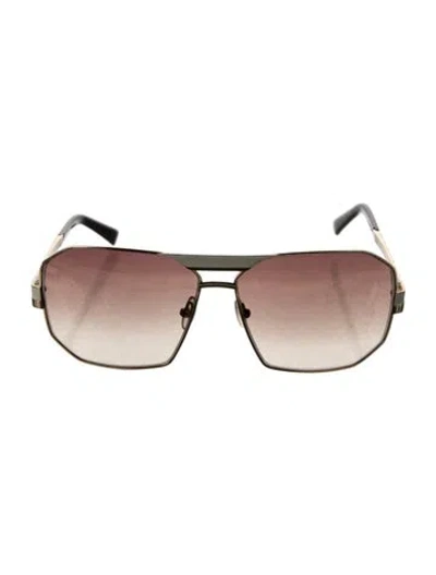 Pre-owned Marc Jacobs Oversize Gradient Sunglasses In Gold