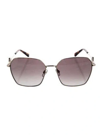 Pre-owned Marc Jacobs Oversize Gradient Sunglasses W/ Tags In Brown/silver