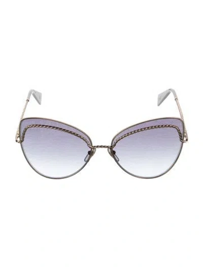 Pre-owned Marc Jacobs Oversize Gradient Sunglasses In White