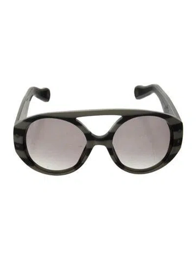Pre-owned Marc Jacobs Oversize Gradient Sunglasses In White