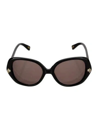 Pre-owned Marc Jacobs Oversize Tinted Sunglasses In Black