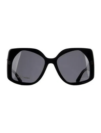 Pre-owned Marc Jacobs Oversize Tinted Sunglasses In Black