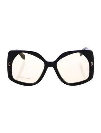 Pre-owned Marc Jacobs Oversize Tinted Sunglasses In Black