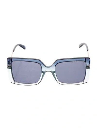 Pre-owned Marc Jacobs Oversize Tinted Sunglasses In Blue