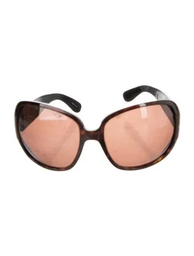 Pre-owned Marc Jacobs Oversize Tinted Sunglasses In Brown