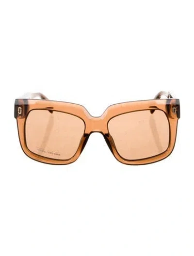 Pre-owned Marc Jacobs Oversize Tinted Sunglasses In Brown