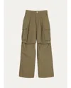 Marc Jacobs Oversized Cargo Pants In Utility Khaki