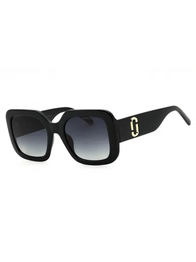 Marc Jacobs Oversized Chic Plastic Sunglasses In Black