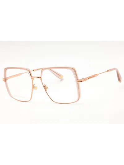 Marc Jacobs Oversized Metal Women's Eyeglasses In Gold