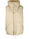 Marc Jacobs Oversized Puffer Vest In Neutrals