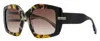 Marc Jacobs Oversized Square-frame Sunglasses In Brown
