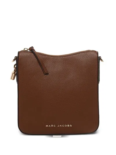 Marc Jacobs Padlock Leather Shoulder Bag In Brown