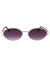 Marc Jacobs Palladium Violet Metal Sunglasses In Purple