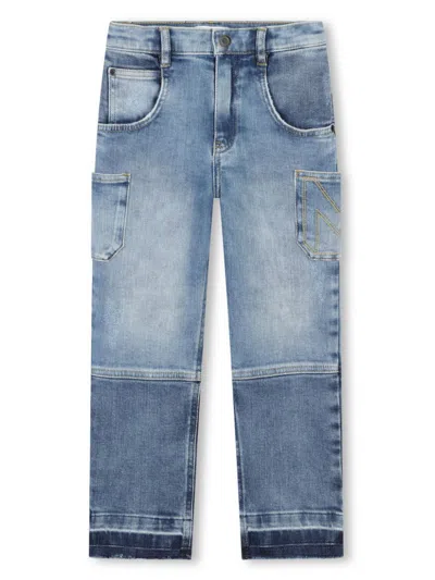 Marc Jacobs Kids' Panelled Jeans In Blue