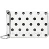 Marc Jacobs Party On A Chain Spots Flap Bag In White/black