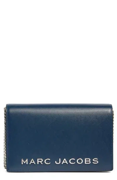 Marc Jacobs Party Wallet On A Chain In Blue