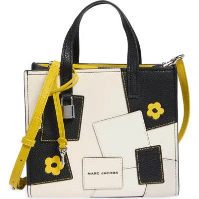 Marc Jacobs Patchwork Bold Grindmini Tote In Black Multi