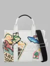 Marc Jacobs Patchwork Cotton Tote Bag In White