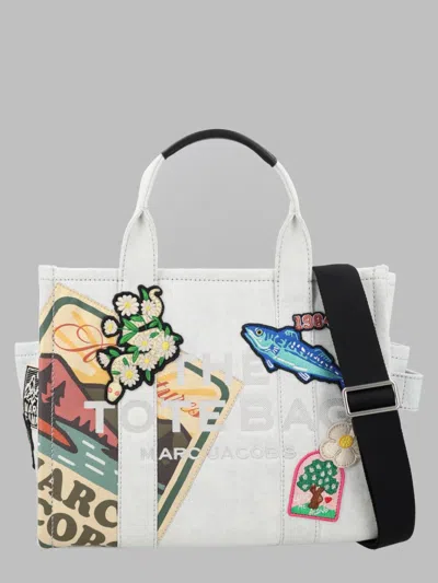 Marc Jacobs Patchwork Cotton Tote Bag In White