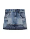 Marc Jacobs Patchwork Denim Skirt In Blue