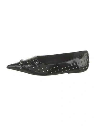 Pre-owned Marc Jacobs Patent Leather Ballet Flats In Black