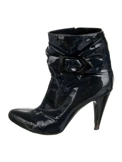 Pre-owned Marc Jacobs Patent Leather Boots In Black