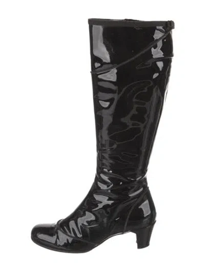 Pre-owned Marc Jacobs Patent Leather Boots In Black