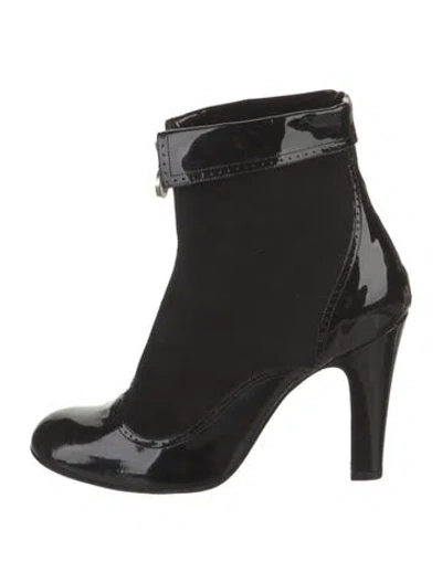 Pre-owned Marc Jacobs Patent Leather Boots In Black