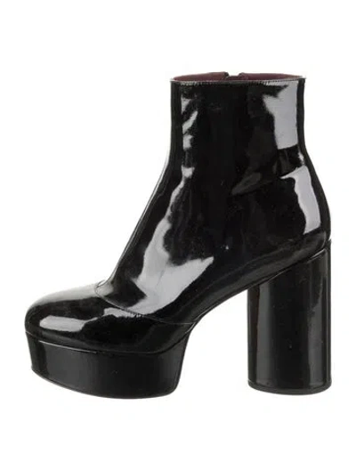 Pre-owned Marc Jacobs Patent Leather Boots In Black
