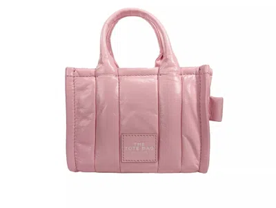 Marc Jacobs Patent Leather Crinkle Tote Bag In Pink