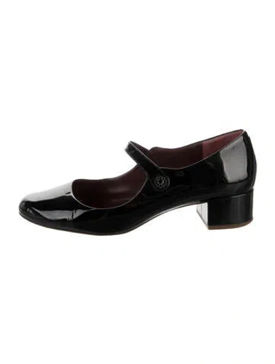 Pre-owned Marc Jacobs Patent Leather Crystal Embellishments Pumps In Black