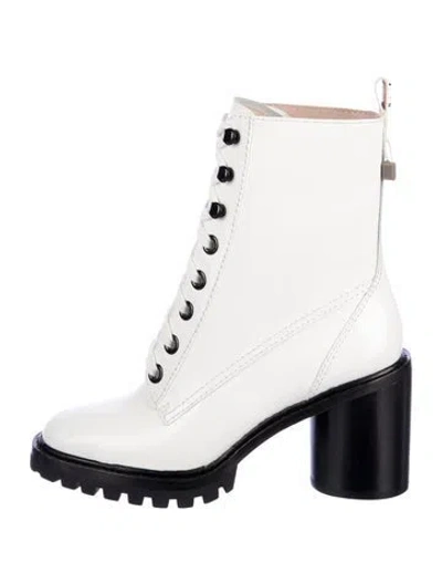 Pre-owned Marc Jacobs Patent Leather Lace-up Boots In Multi