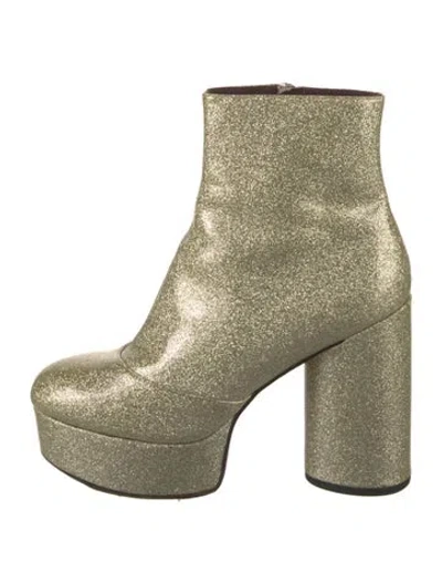 Pre-owned Marc Jacobs Patent Leather Patterned Boots