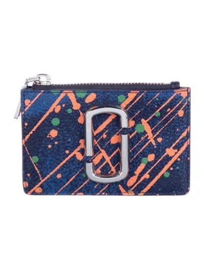Pre-owned Marc Jacobs Patent Leather Printed Wallet In Multi
