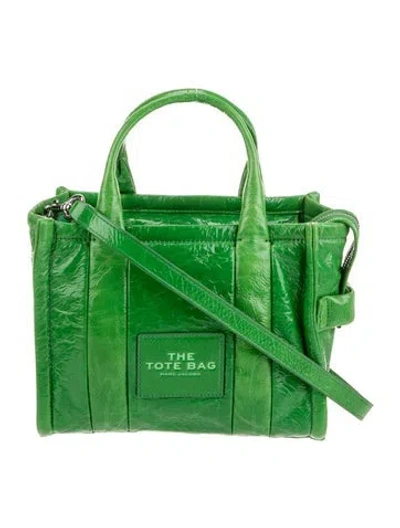 Pre-owned Marc Jacobs Patent Leather Shoulder Bag In Green
