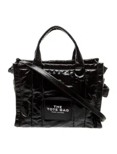 Pre-owned Marc Jacobs Patent Leather Top Handle Bag In Black