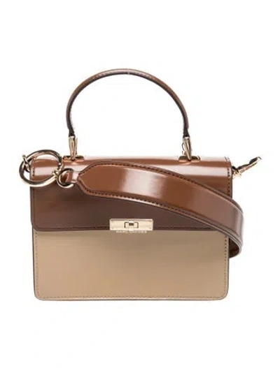 Pre-owned Marc Jacobs Patent Leather Top Handle Bag In Neutral