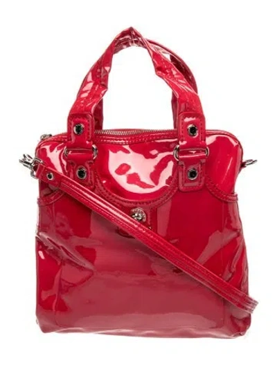 Pre-owned Marc Jacobs Patent Leather Top Handle Bag In Red