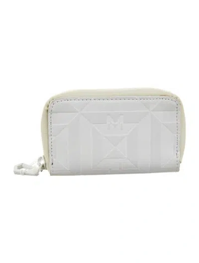 Pre-owned Marc Jacobs Patent Leather Wallet In White