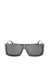 Marc Jacobs Pattern Full-rim Glasses In Black