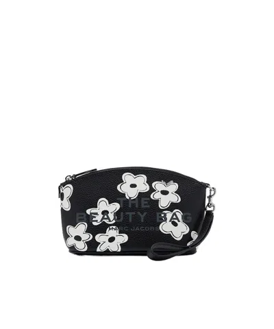 Marc Jacobs Pattern Makeup Bag In Black