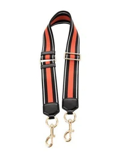 Pre-owned Marc Jacobs Pattern Print Fabric Bag Strap W/tags In Orange