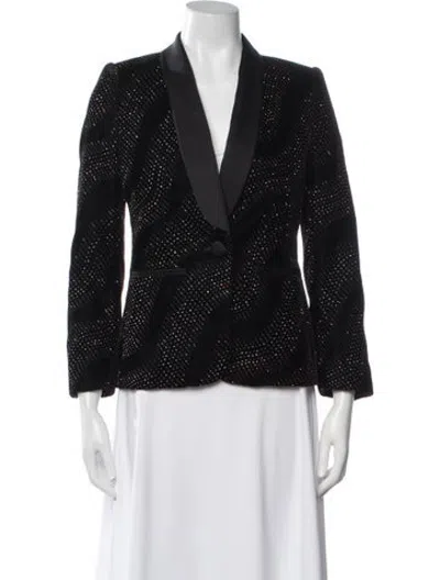 Pre-owned Marc Jacobs Patterned Blazer In Black