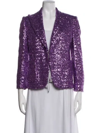 Pre-owned Marc Jacobs Patterned Blazer W/ Tags In Purple