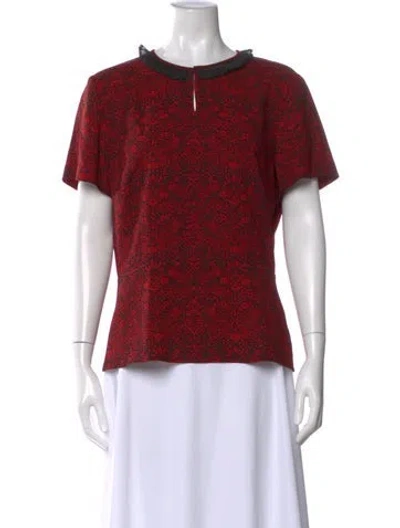 Pre-owned Marc Jacobs Patterned Crew Neck Top In Multi