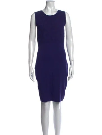 Pre-owned Marc Jacobs Patterned Knee-length Dress In Blue