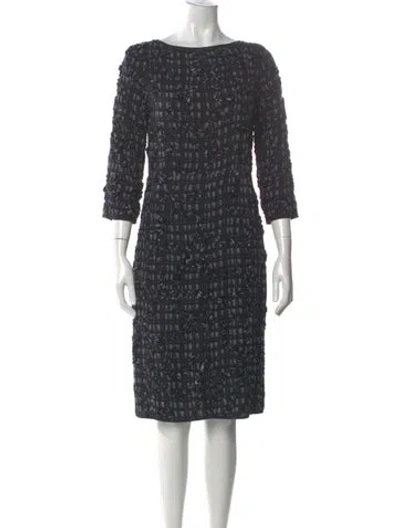Pre-owned Marc Jacobs Patterned Knee-length Dress In Gray