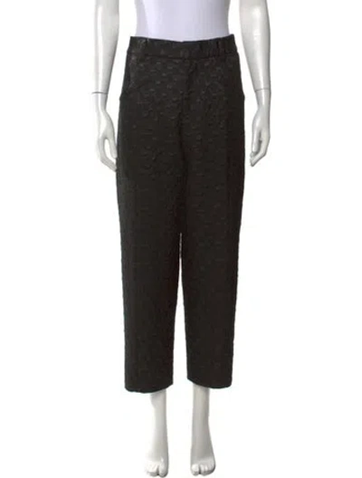 Pre-owned Marc Jacobs Patterned Straight Leg Pants W/ Tags In Black