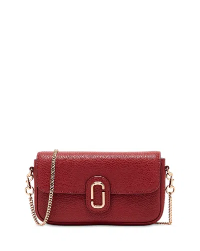 Marc Jacobs Pebble J Marc Leather Mini Bag In Red