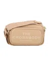 Shop Marc Jacobs Pebble Leather Crossbody Bag With Iconic Logo In Neutrals